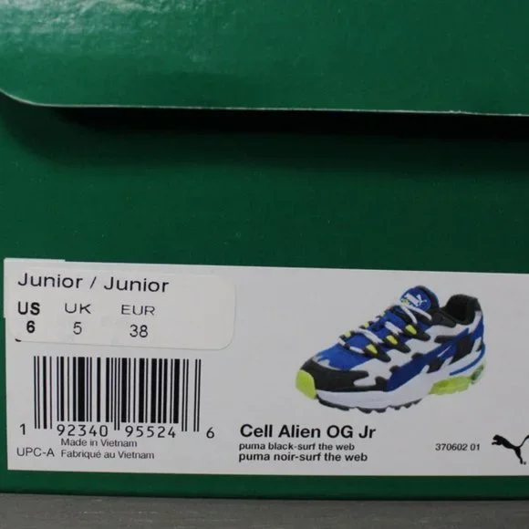 Puma Cell Alien OG JR Sneakers 370602-01 Size